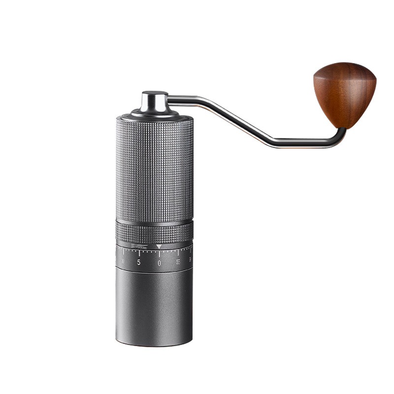 Burr Hand Grinder - Externe manuelle Kaffeemühle mit 7-Stern-Stahlmahlwerk, tragbare