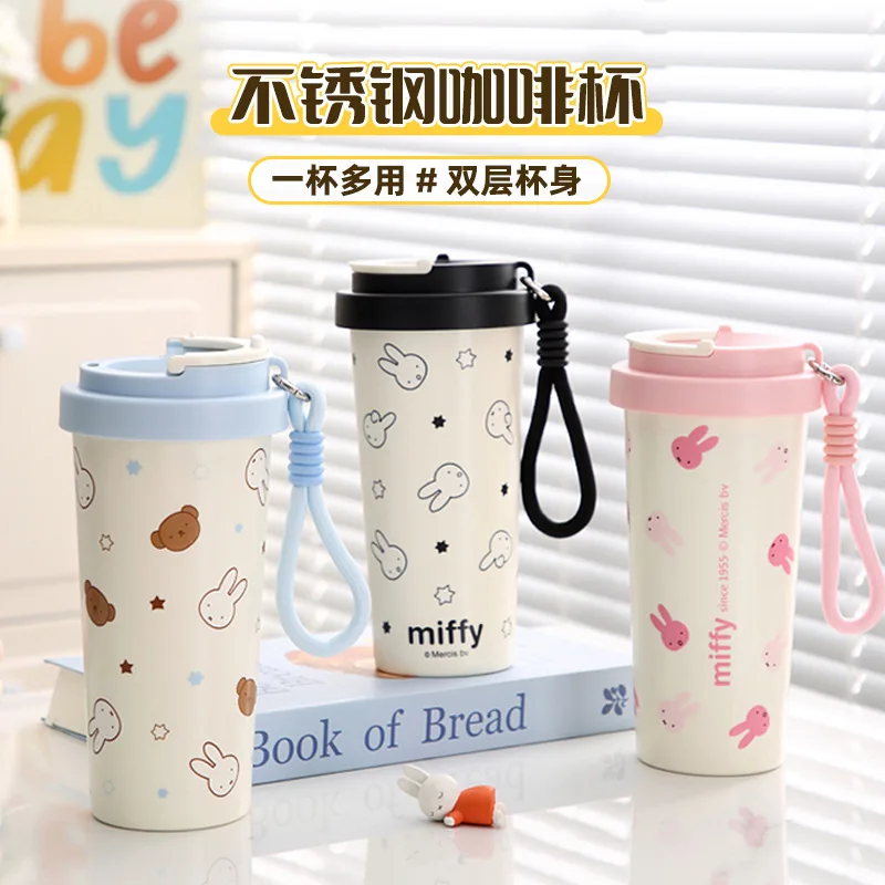Coffee Tea & Jane - Miffy 304 Edelstahl-Wasserbecher, tragbarer Reisebecher mit