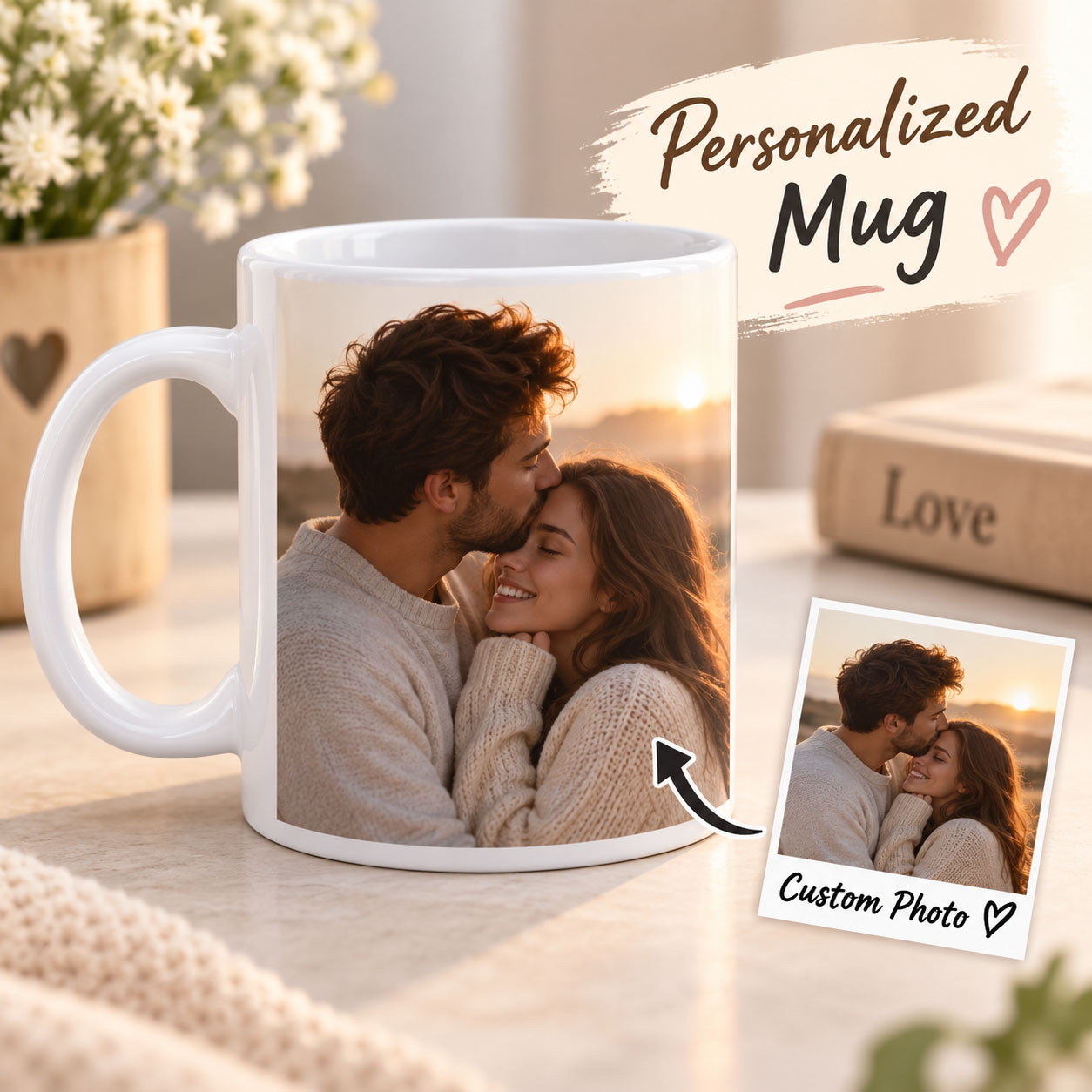 Coffee Tea Images - Personalisierte Fototasse mit Namen, Text oder