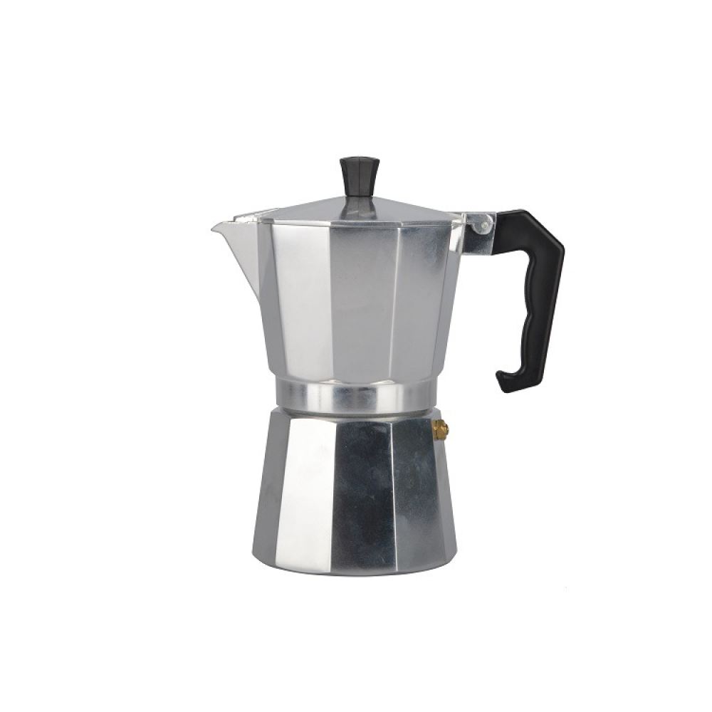 Moka Pot Stove - Moderner Aluminium-Espresso-Moka-Kocher mit Doppelventil, italienischer Kaffeekocher
