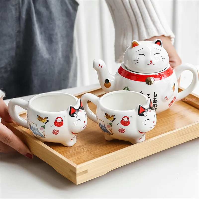 Japanisches Niedliches Glücksk – Coffee Tea And Sugar Set Bewertung und Preis
