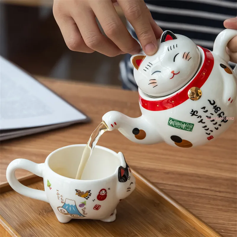 Japanisches Niedliches Glücksk – Coffee Tea And Sugar Set Bewertung und Preis