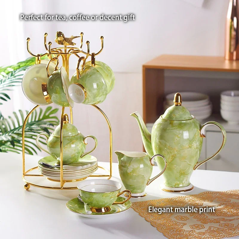 Marmor-Kaffeeservice aus Knoch – Coffee Tea Sugar Bewertung und Preis