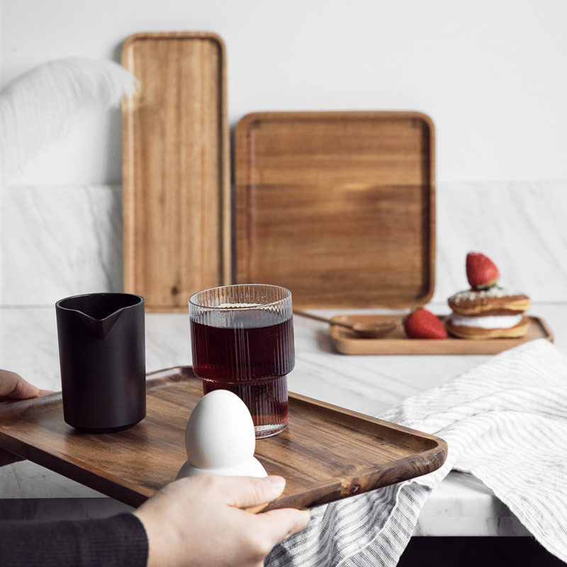 Akazienholz Kaffeetablett Deko – Coffee Tea And Sugar Set Bewertung und Preis