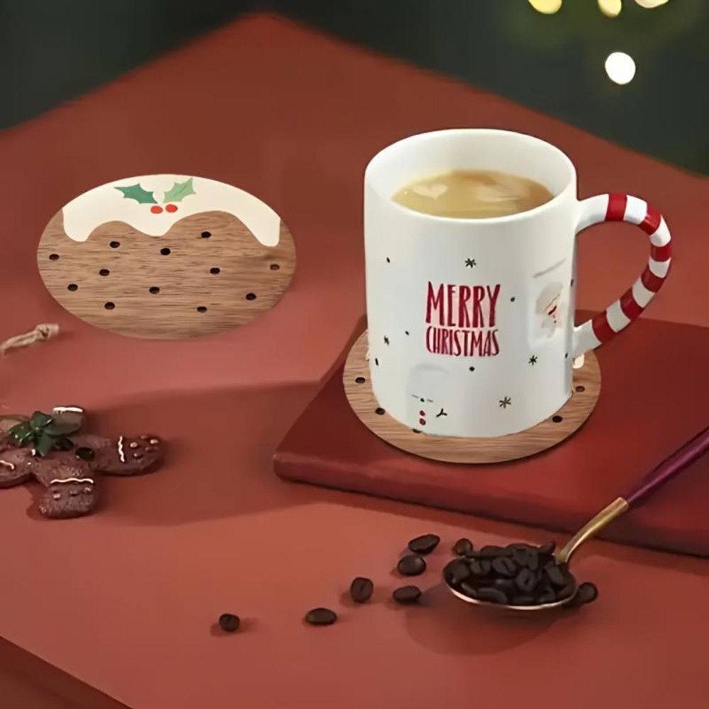 Untersetzer-Set aus Holz im Pu – Xbloom Coffee Tea Bewertung und Preis