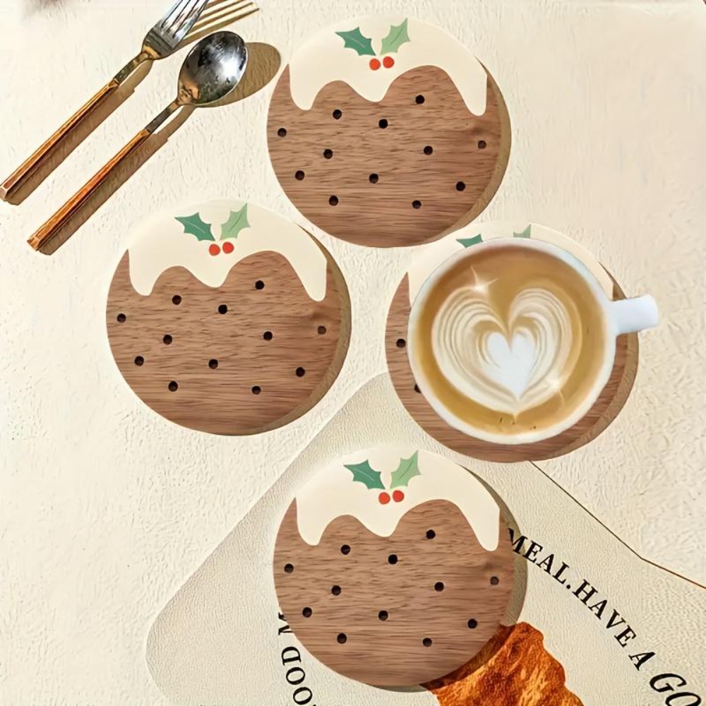 Untersetzer-Set aus Holz im Pu – Xbloom Coffee Tea Bewertung und Preis